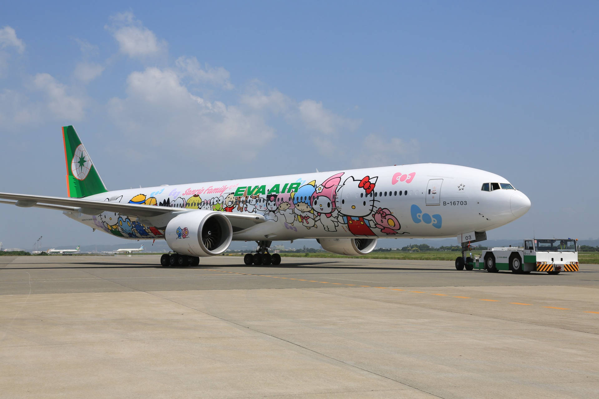 Hello Kitty Eva Air Background