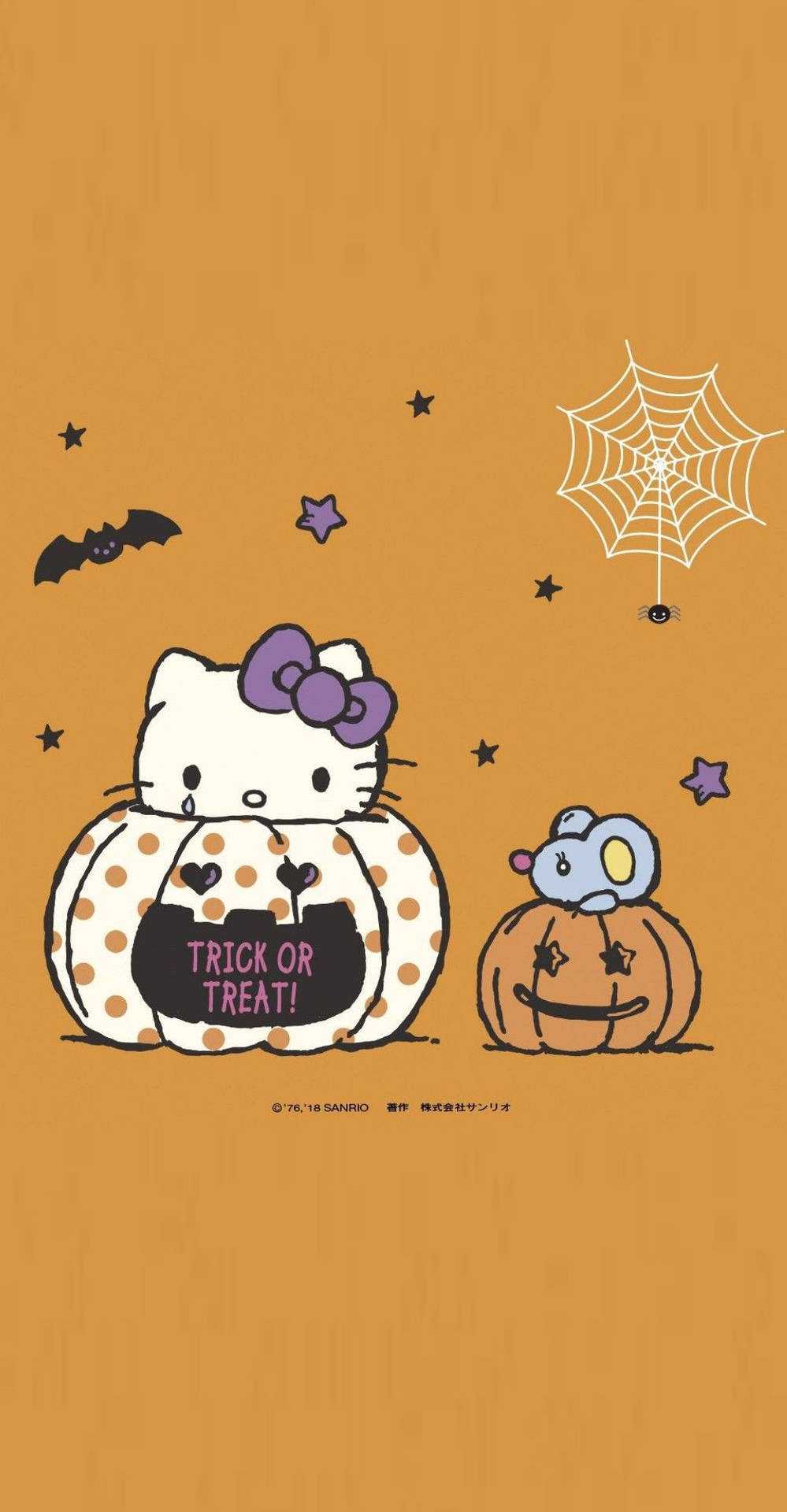 Hello Kitty Halloween Cute Art Background