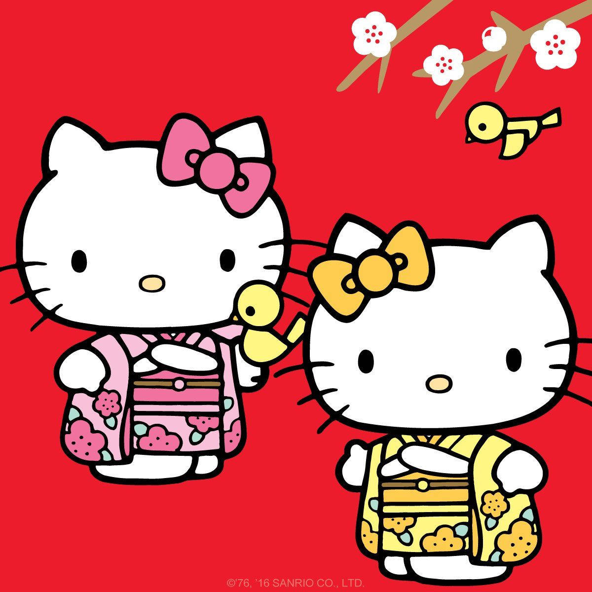 Hello Kitty Halloween Kimono Background