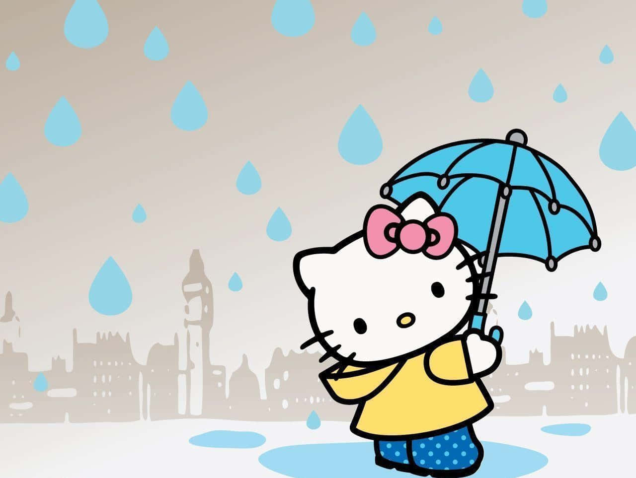 Hello Kitty Laptop Rain City