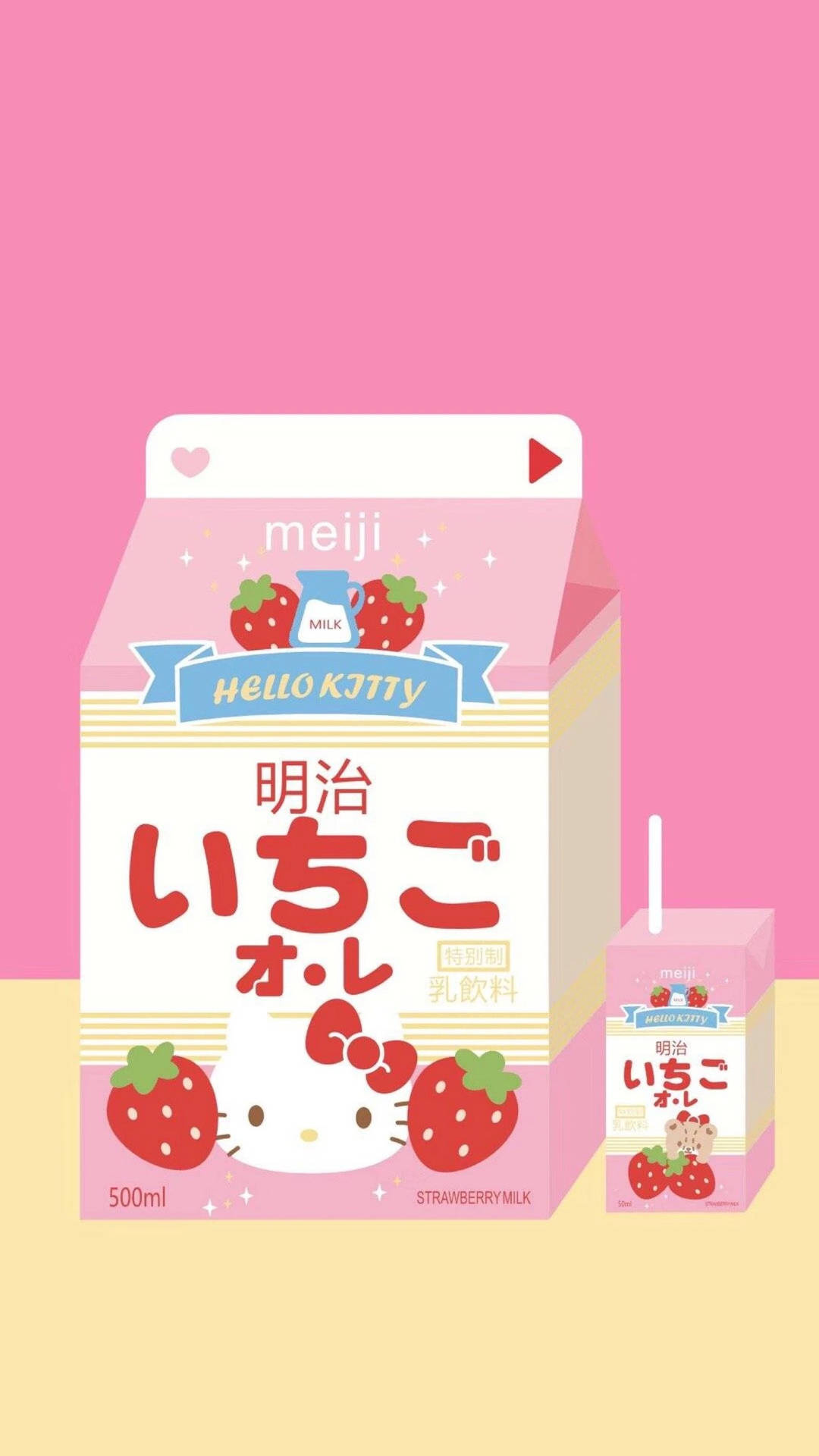 Hello Kitty Milk Carton Background