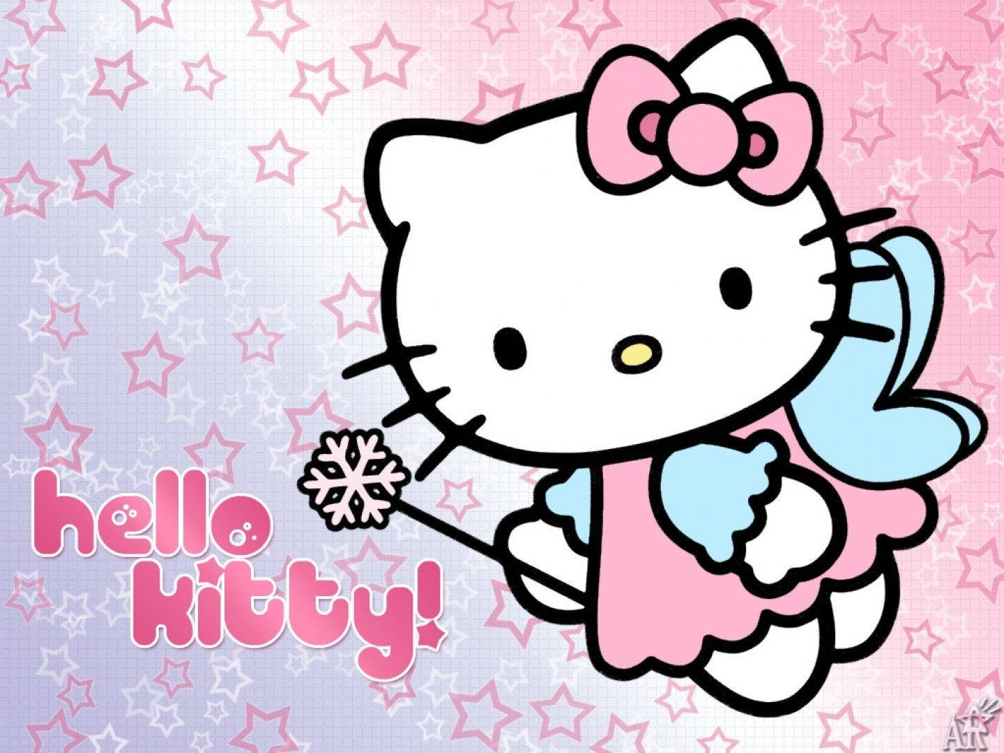 Hello Kitty Pink Fairy Background