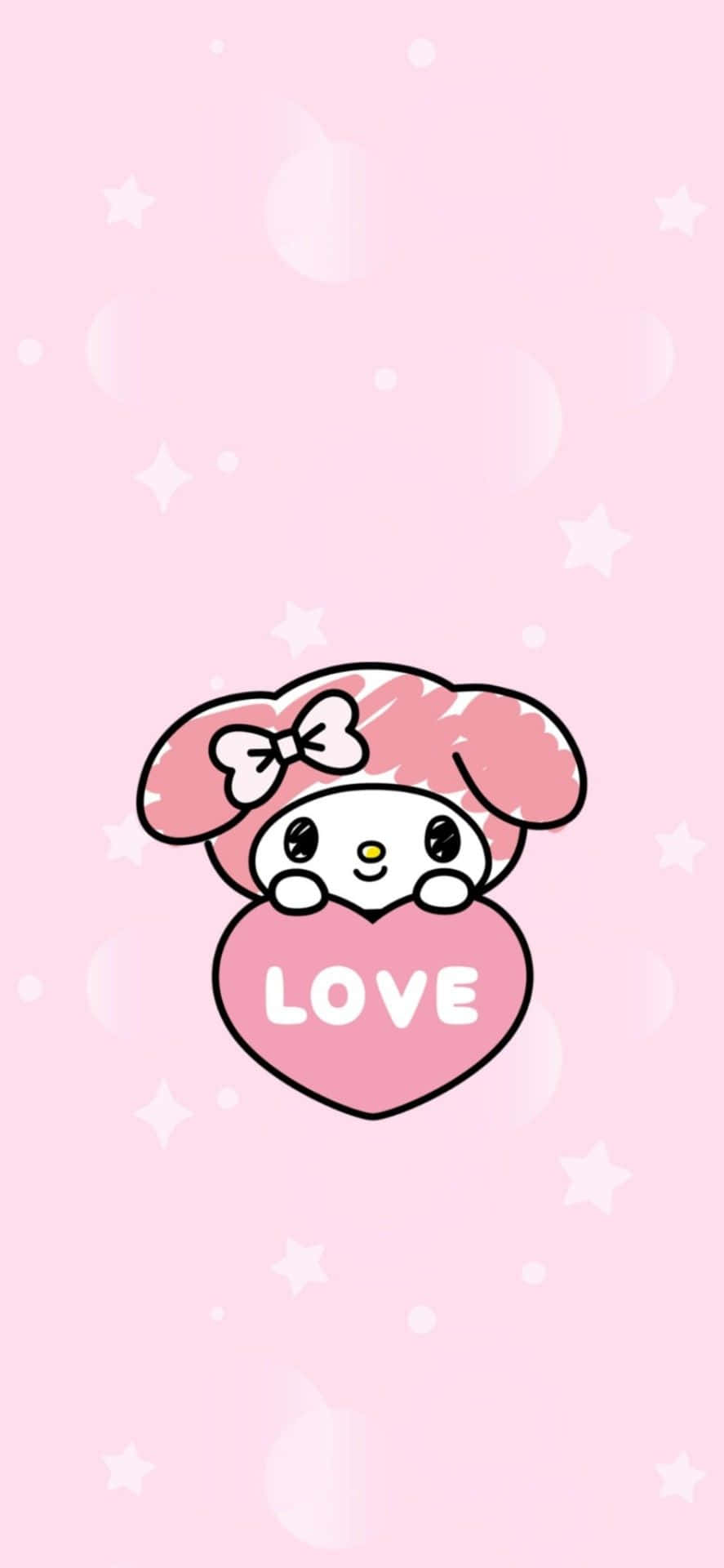 Hello Kitty Wallpaper With A Pink Background Background