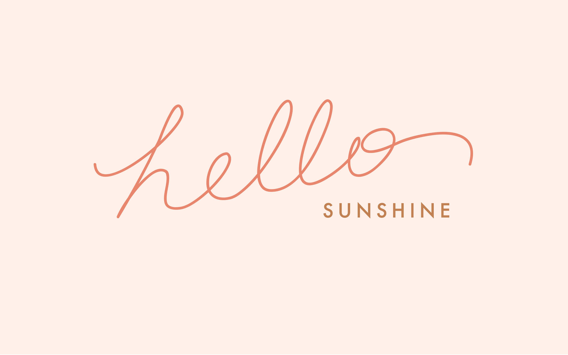 Hello Sunshine Quotes Desktop Background