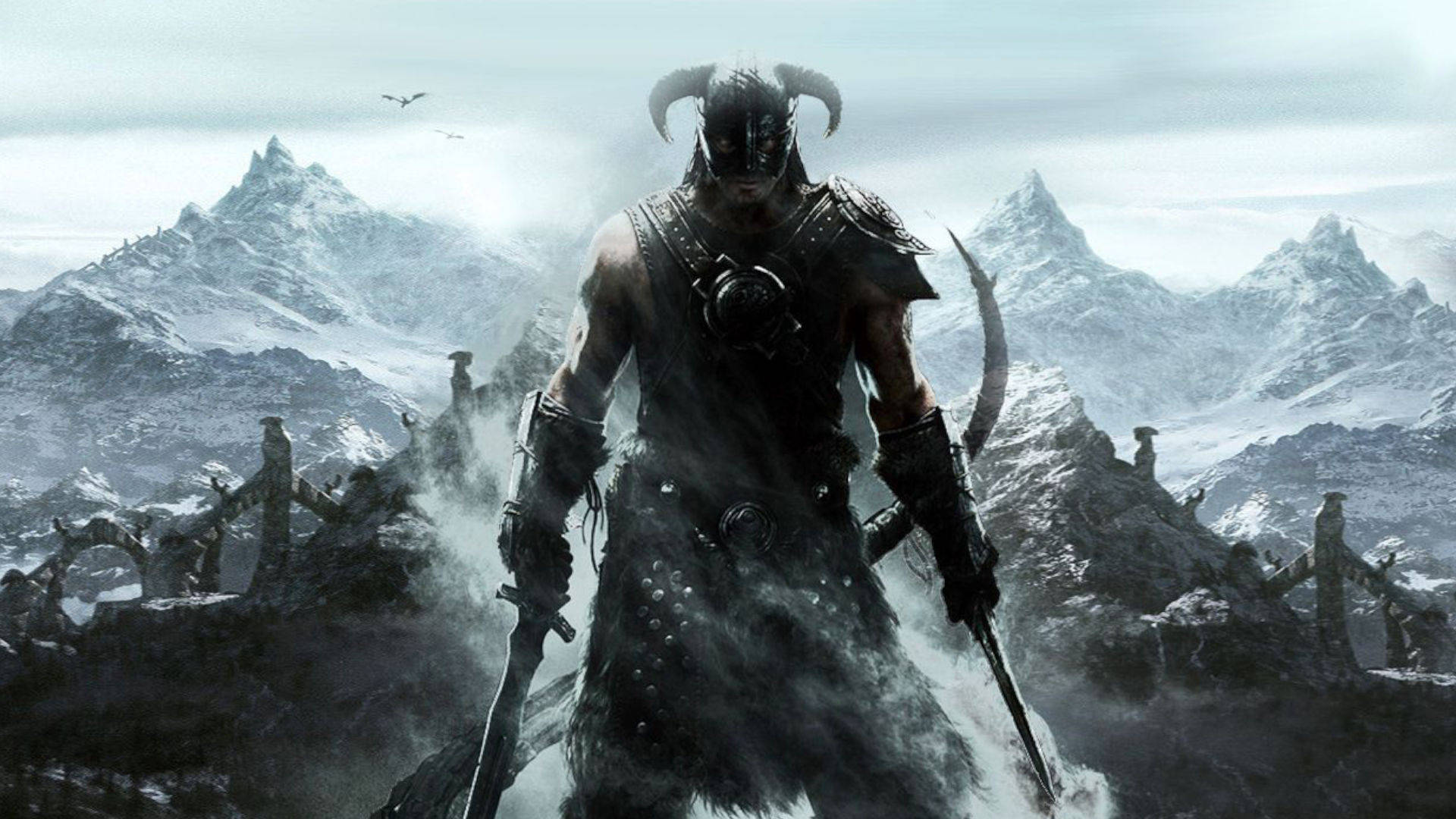 Helmed Warrior Skyrim Phone Background