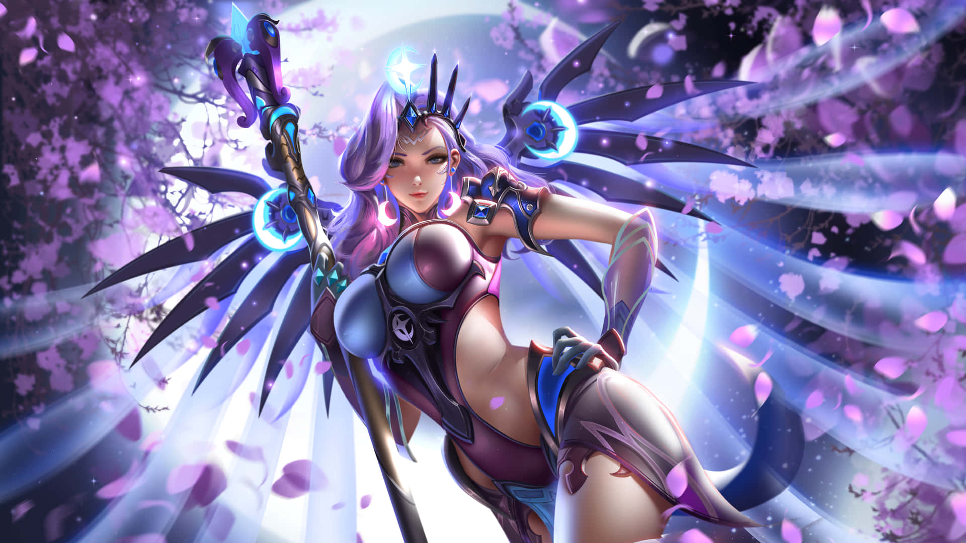Helping Keep The World Safe - Mercy Of Overwatch Background