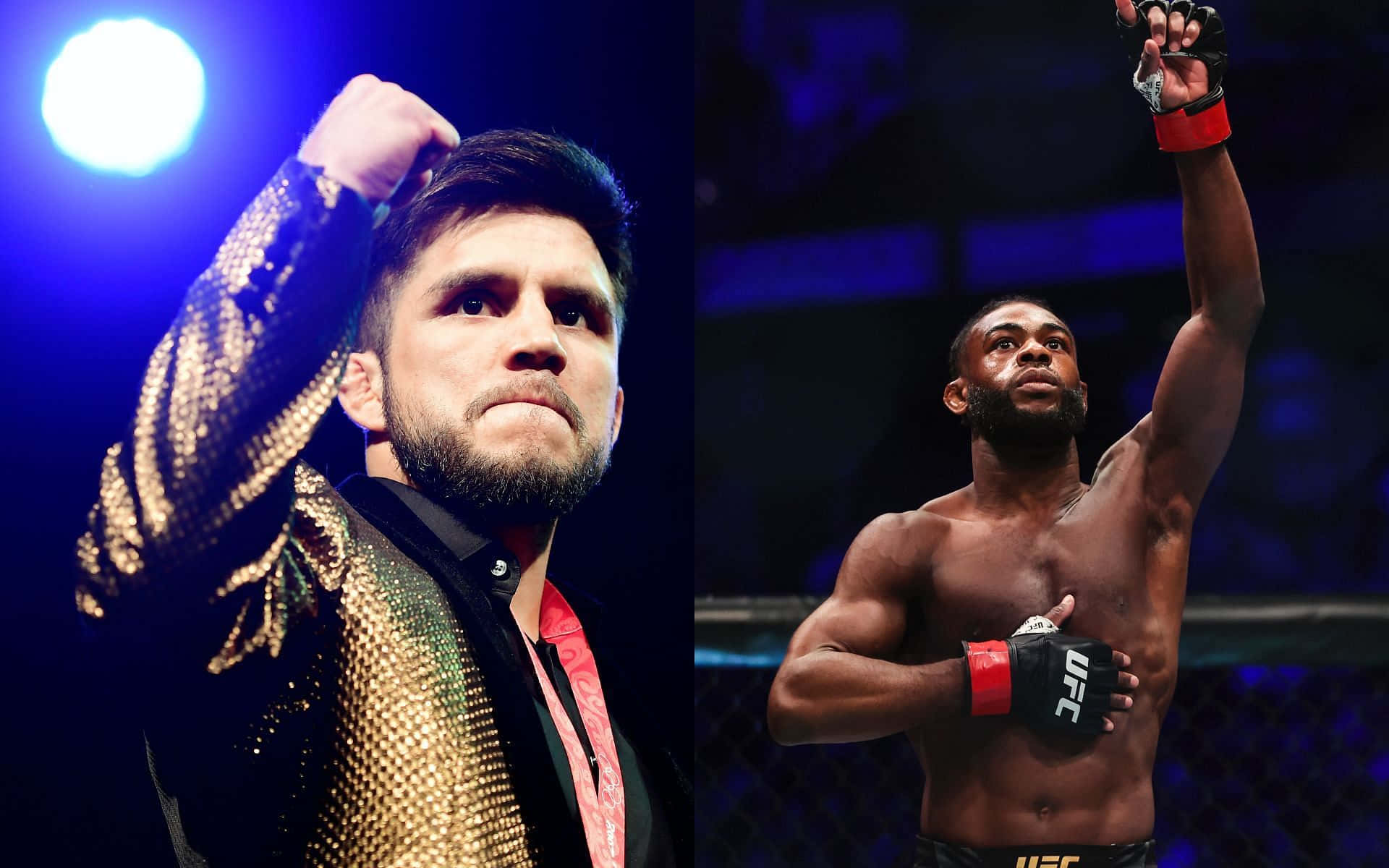 Henry Cejudo And Aljamain Sterling Collage Background