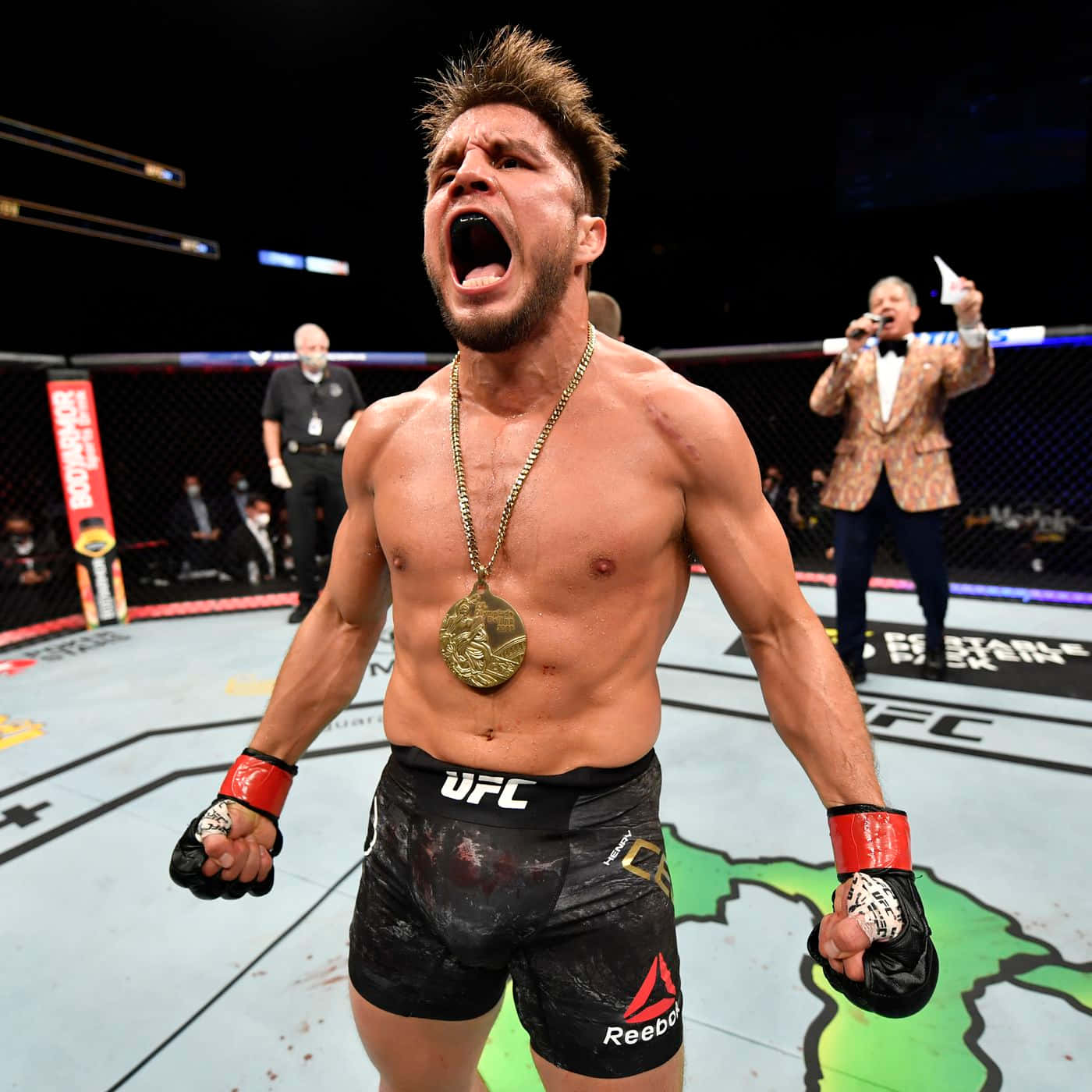 Henry Cejudo Knocking Out Marlon Moraes At Ufc 238 Background