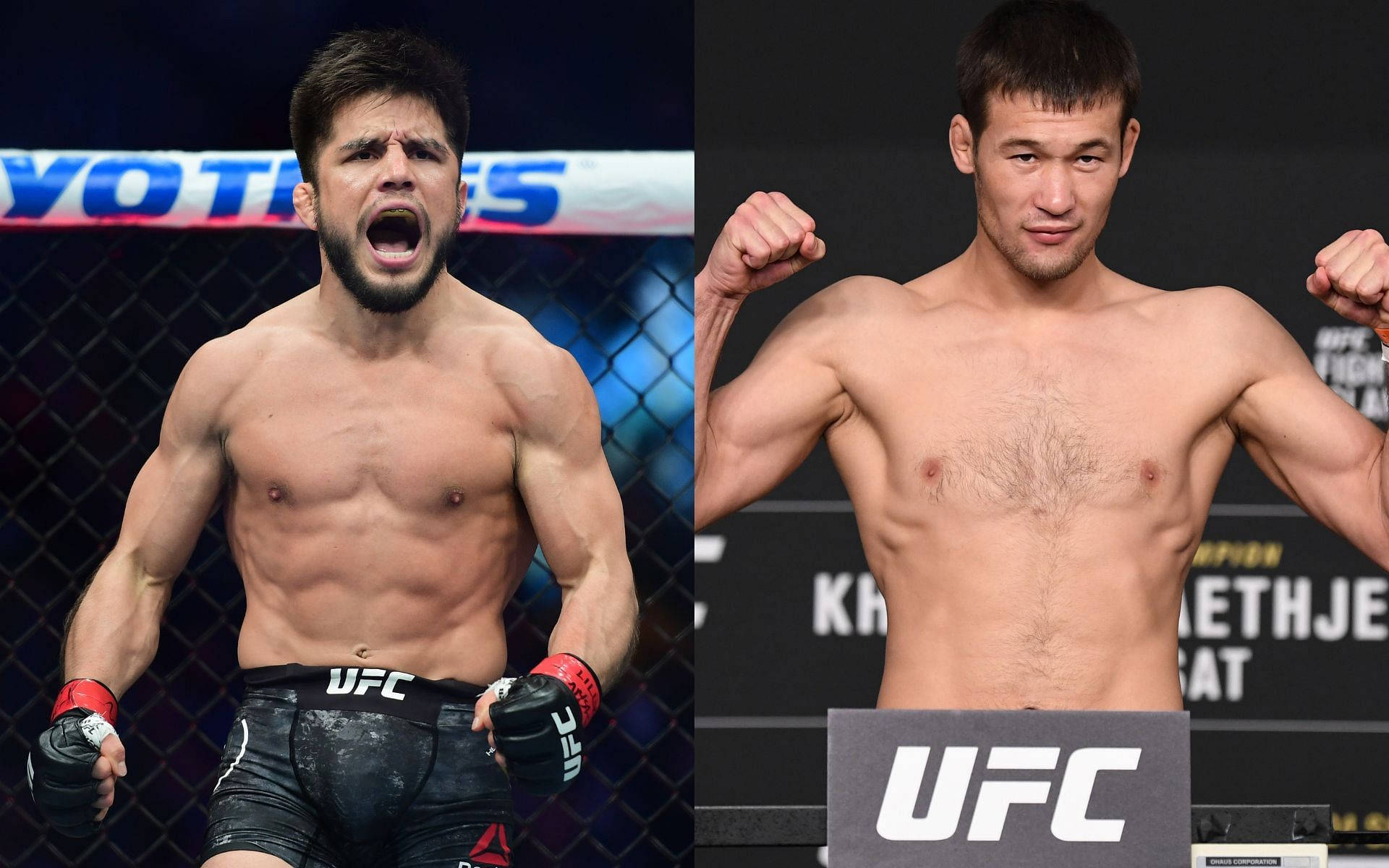 Henry Cejudo Shavkat Rakhmonov Side-by-side Background