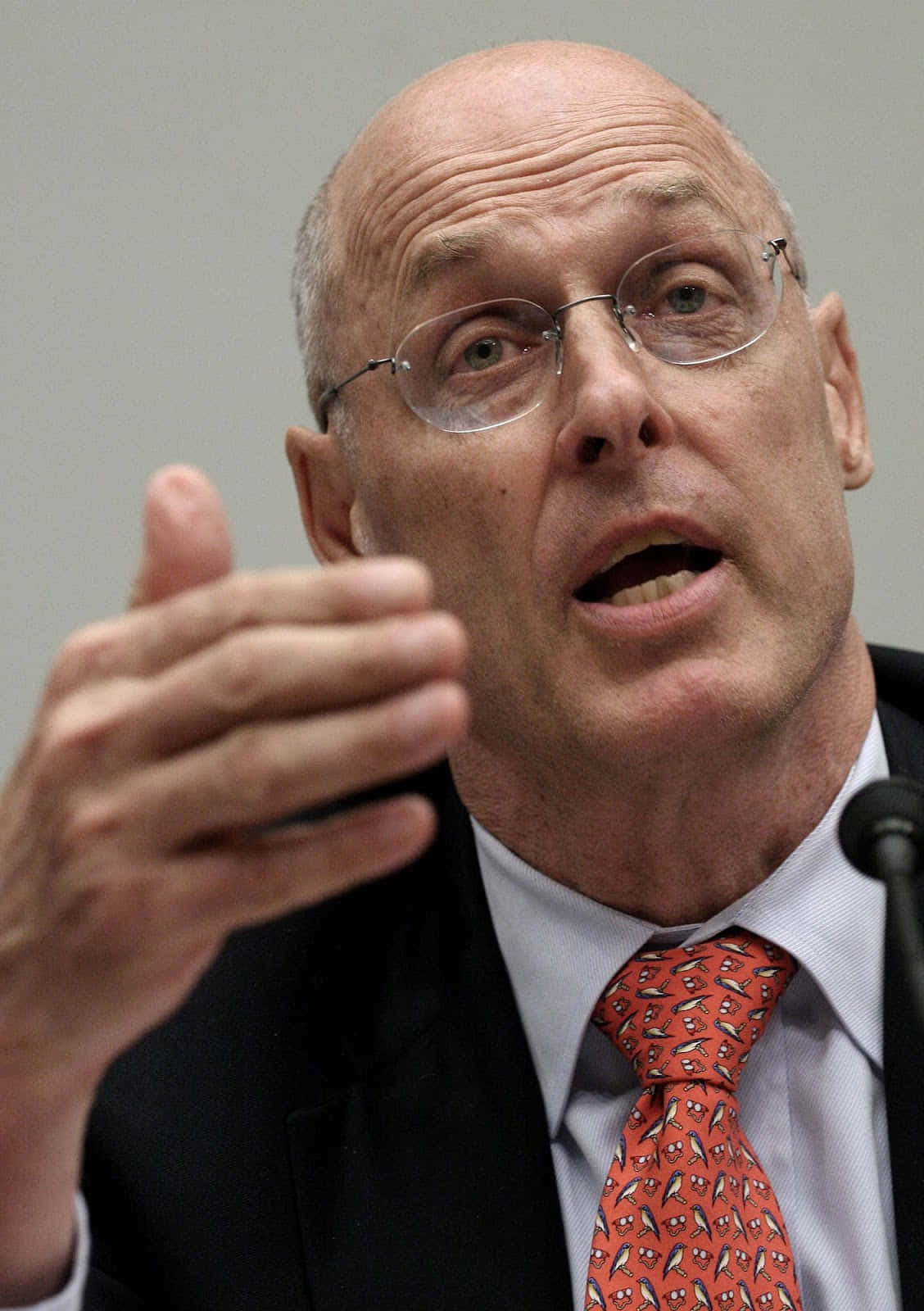 Henry Paulson Addressing A Committee