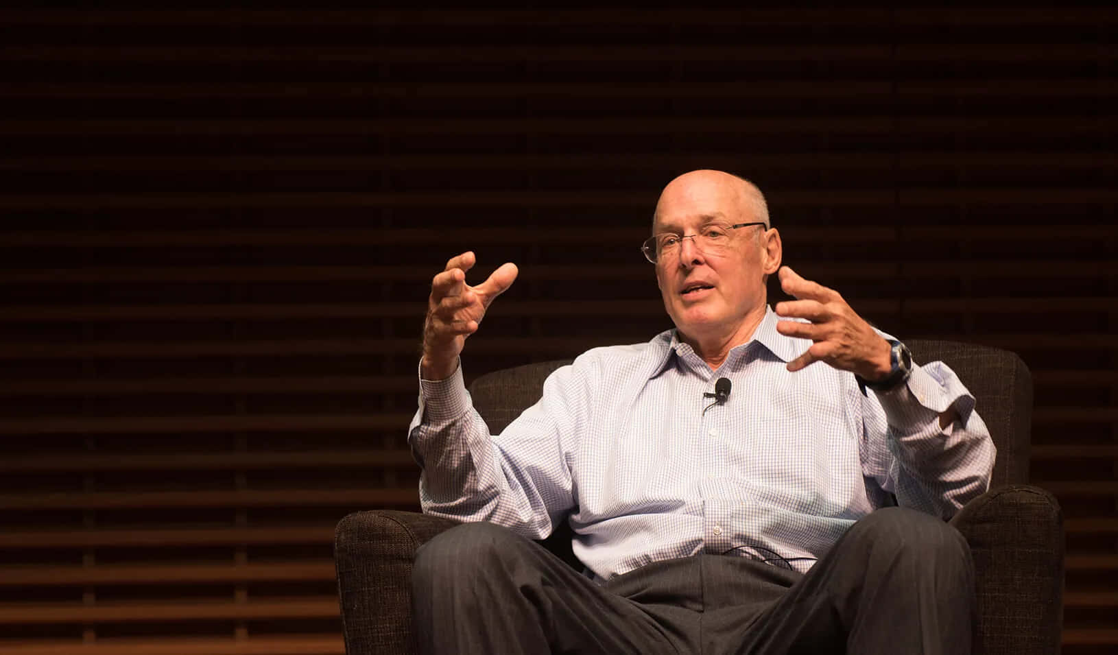 Henry Paulson Sitting In Armchair