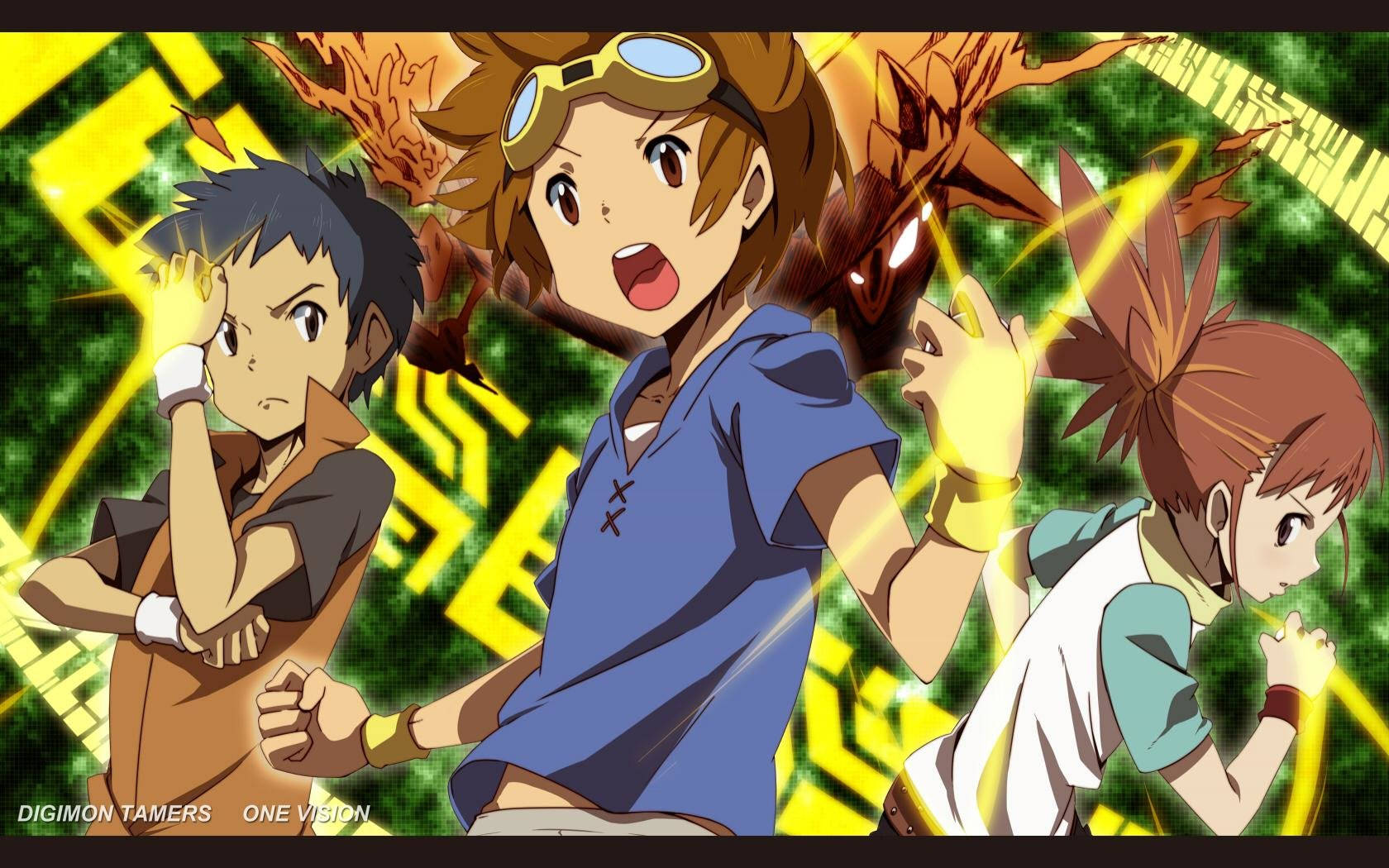 Henry Takato And Rika Digimon Background