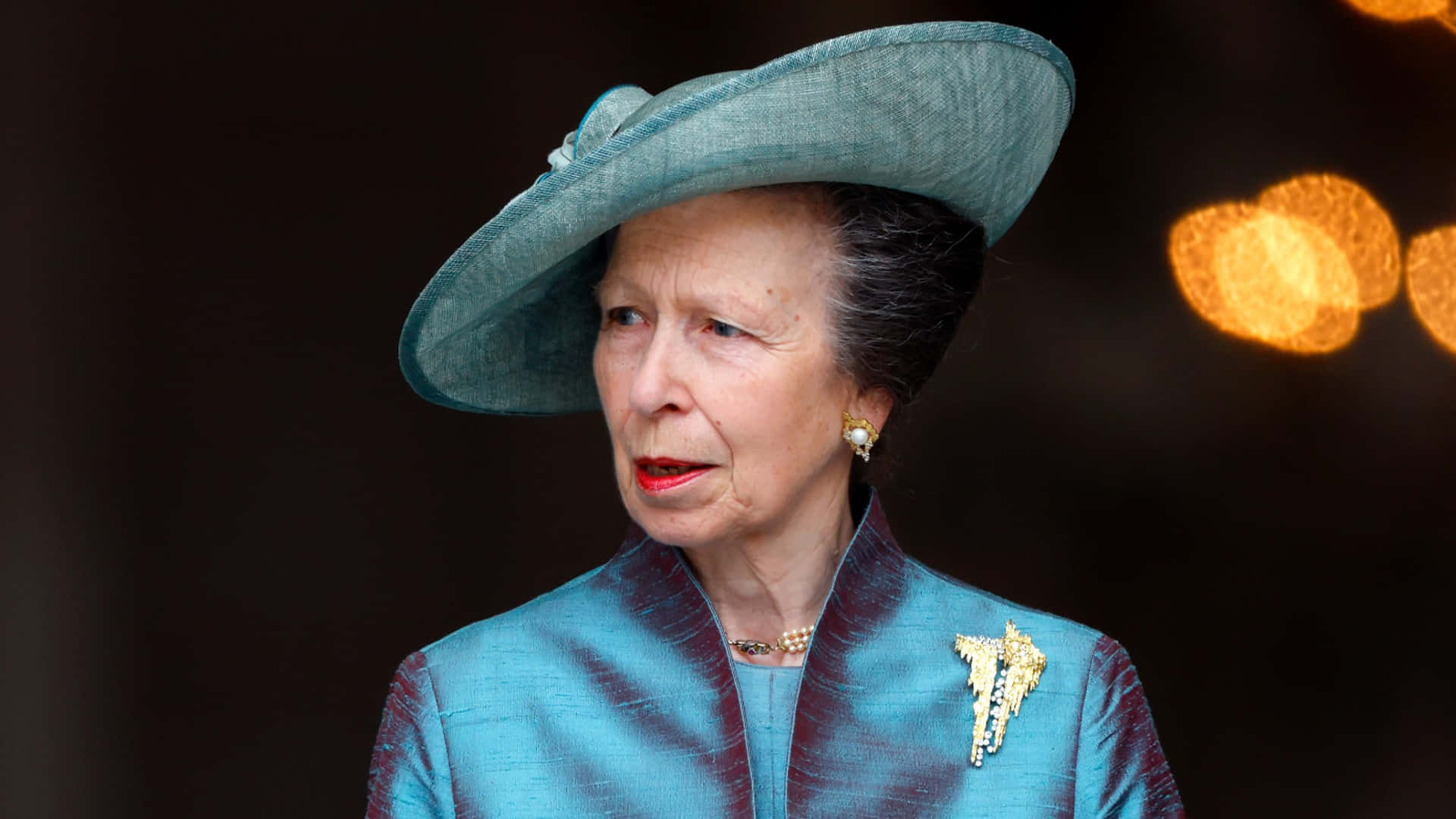 Her Royal Highness, Princess Anne In An Air Of Dignity Background