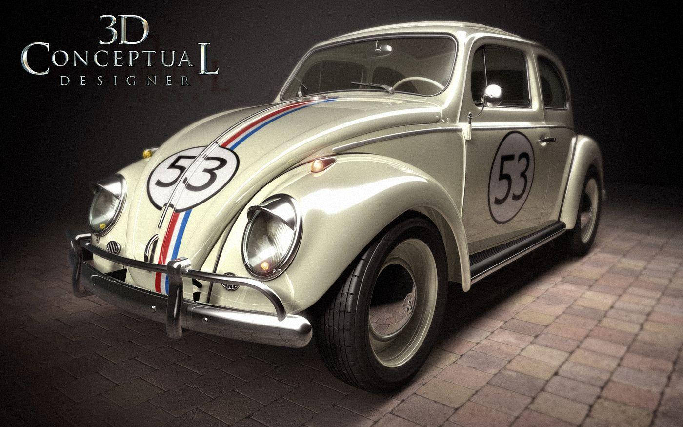 Herbie Fully Loaded 3d Conceptual Design Background