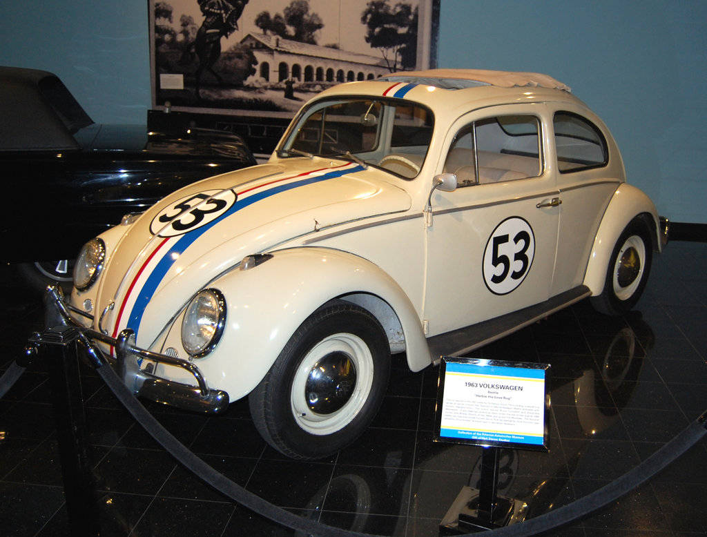 Herbie Fully Loaded On Display Background
