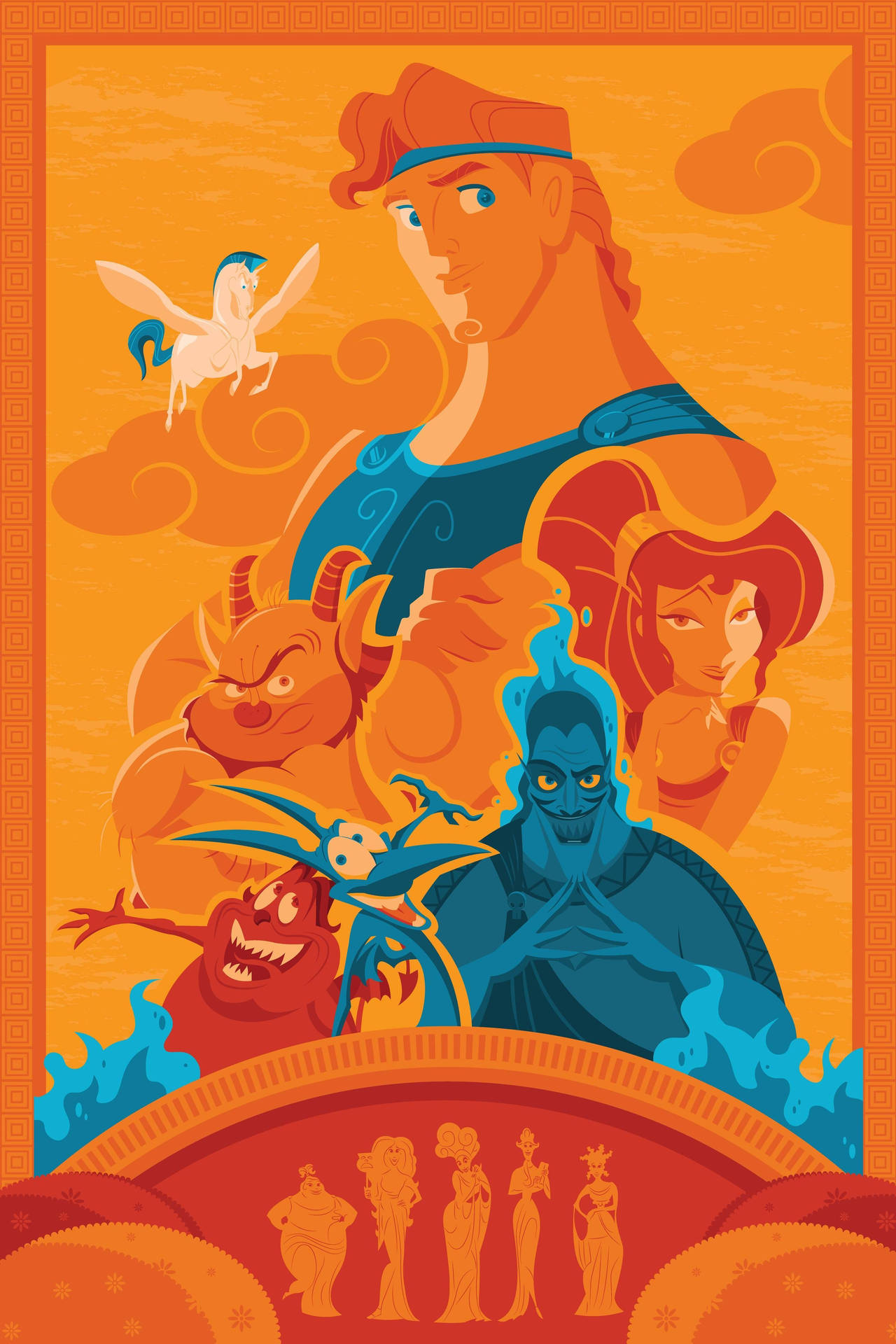 Hercules Movie Poster Background