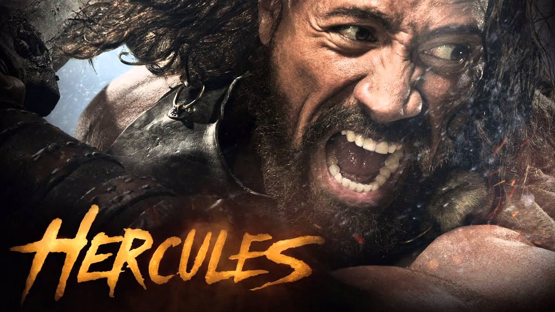 Hercules Movie Poster With Dwayne Background