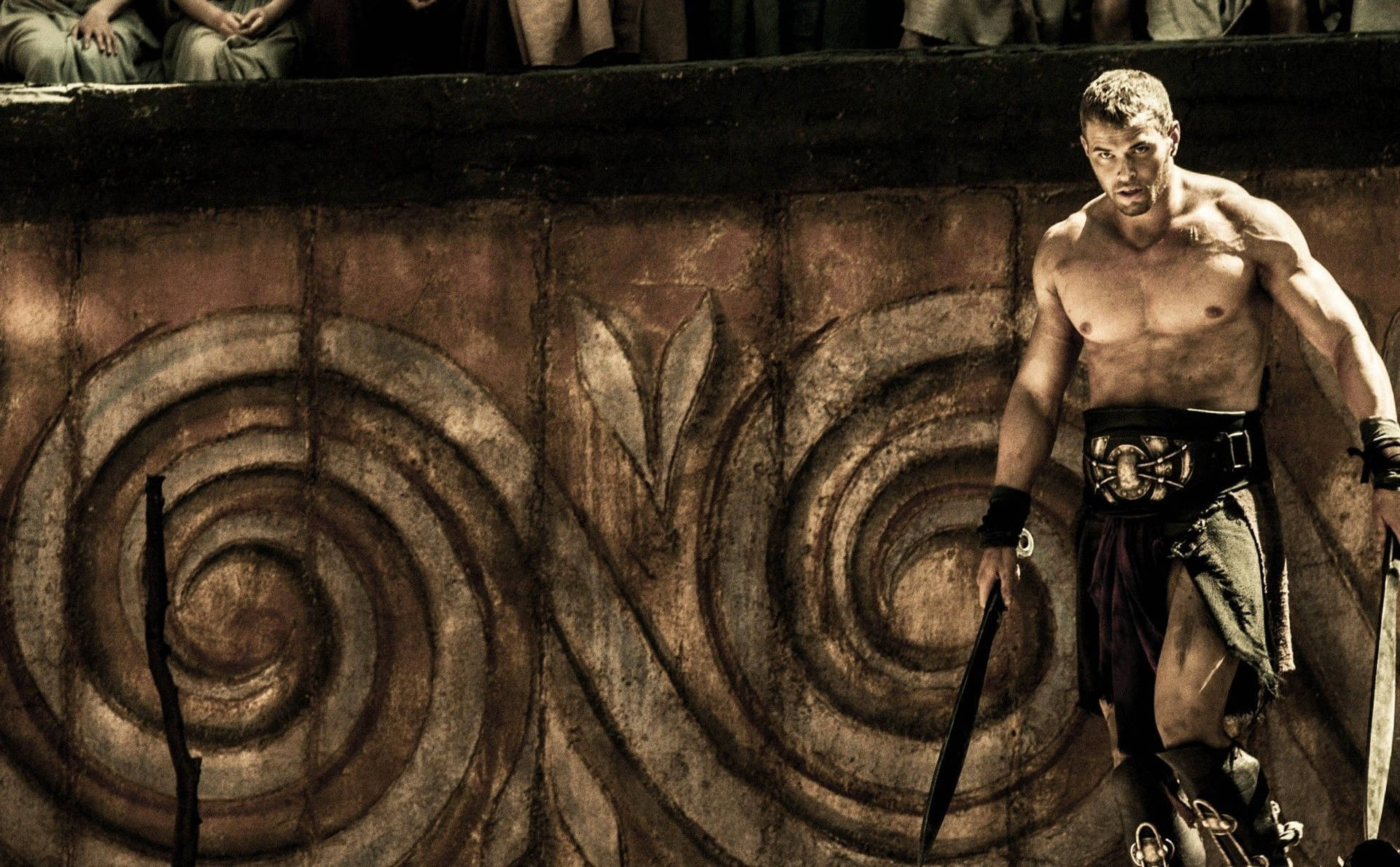 Hercules Unleashed: The Mighty Greek Hero Wielding Dual Swords