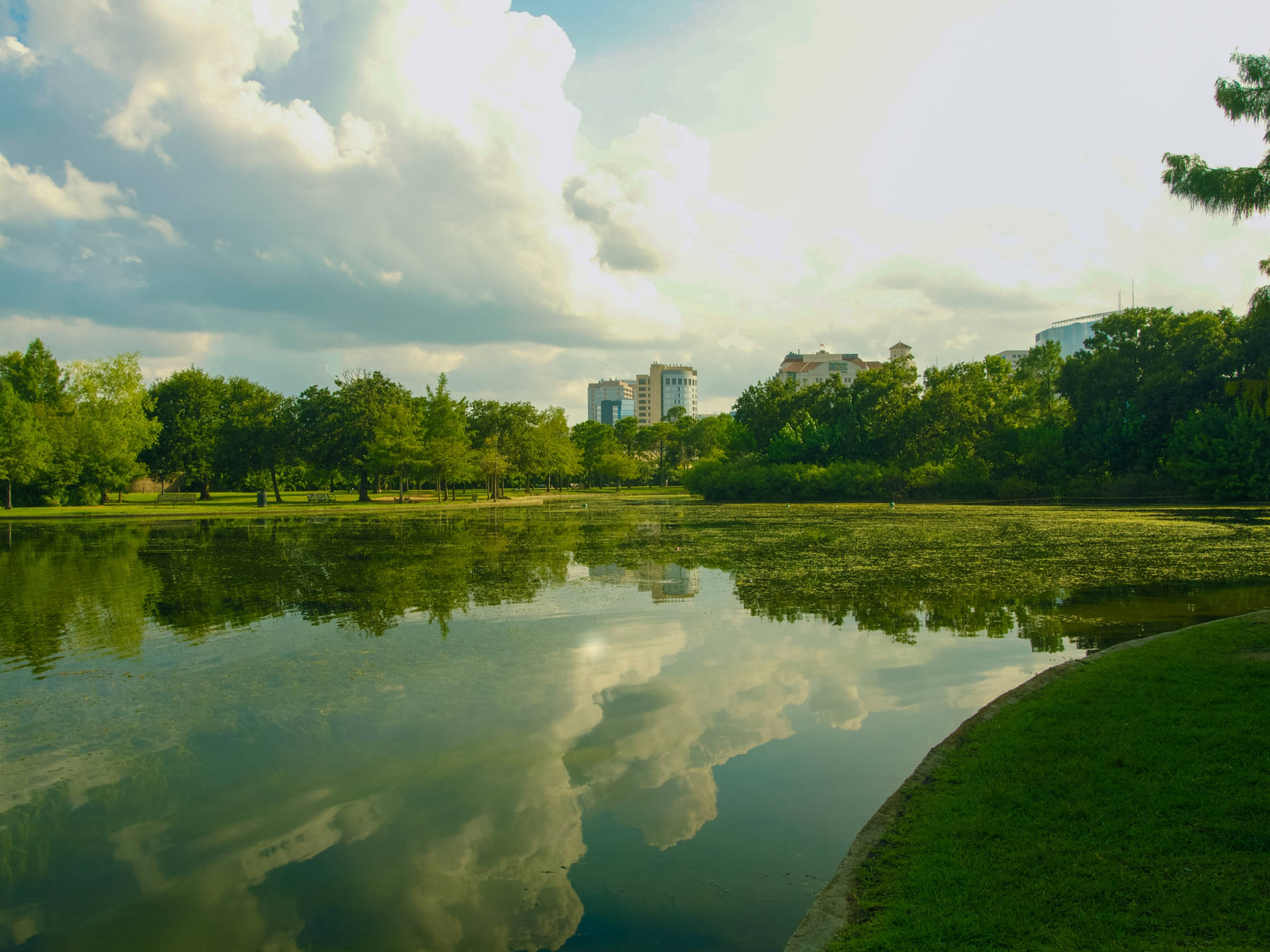 Hermann Park Lake Houston Background