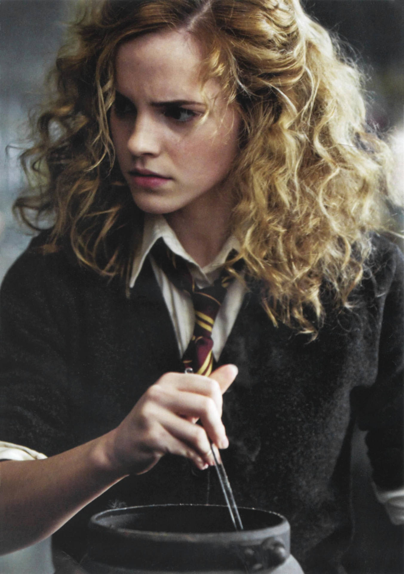 Hermione Granger Preparing A Potions Background