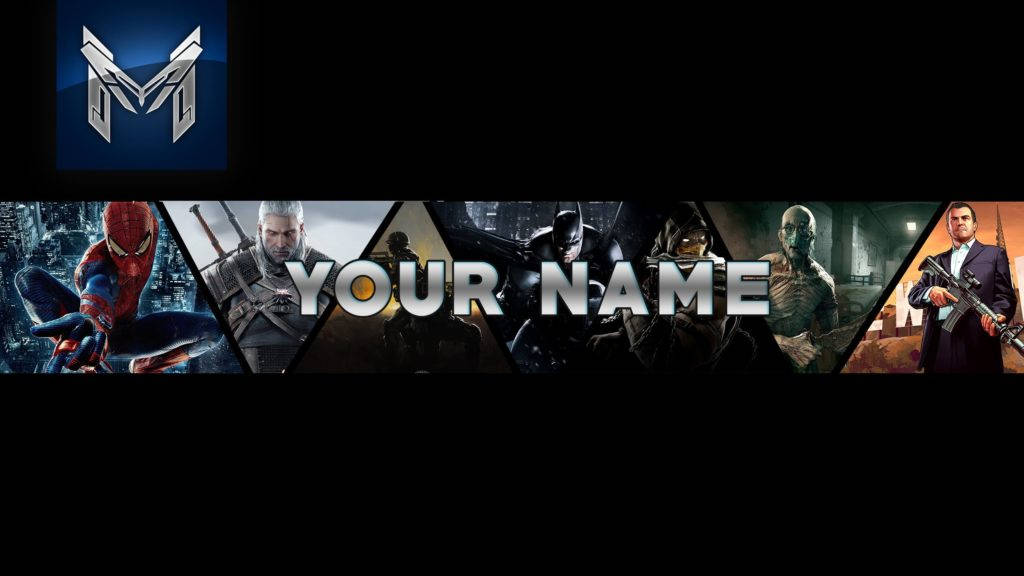Hero Gaming Youtube Banner Template Background