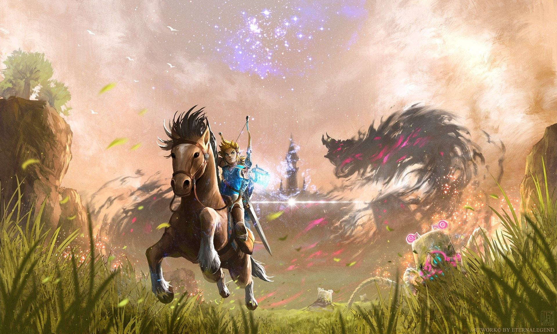 Hero Of The Wild Link Zelda Background