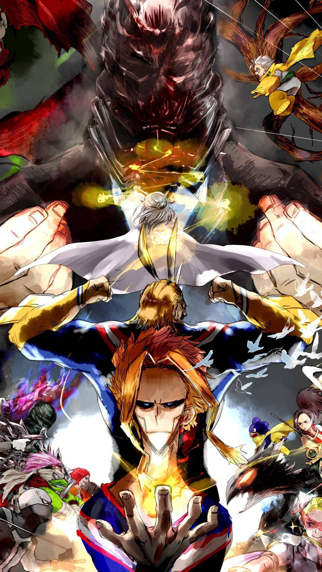 Heroes, Villains And All Might Background