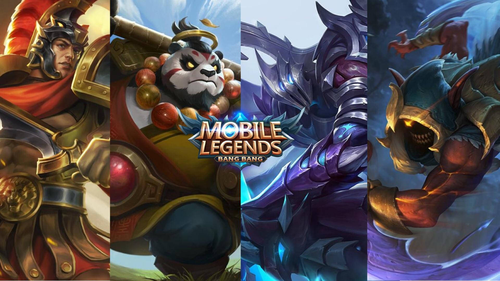 Heroes With Mobile Legends Logo Background