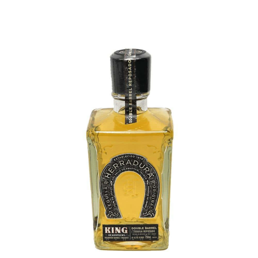 Herradura Double Barrel Reposado Tequila Bottle Background