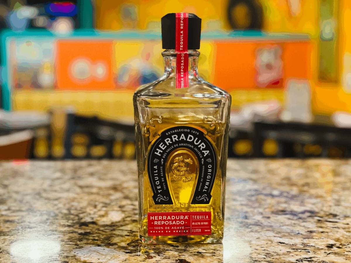 Herradura Reposado Tequila Bottle Background