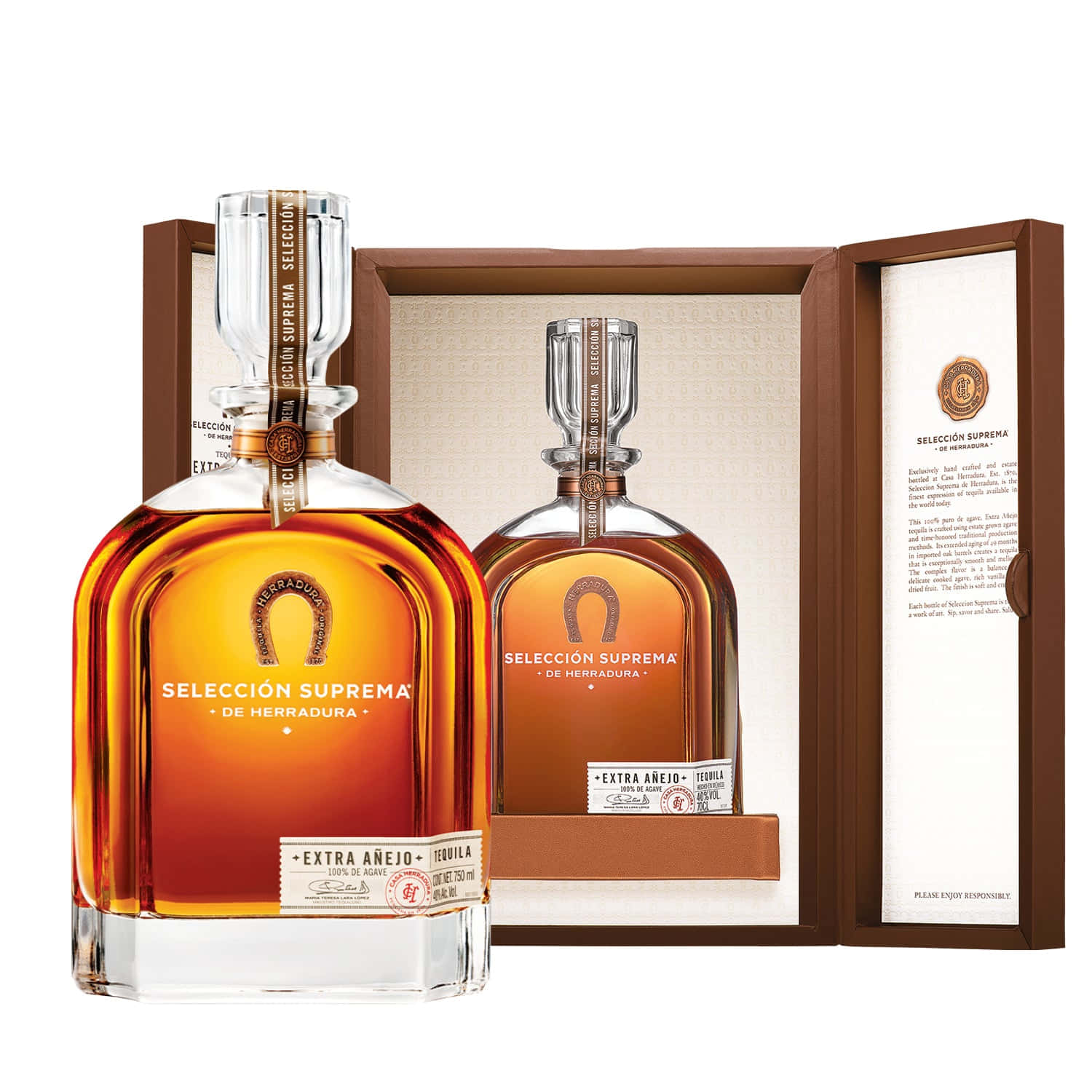 Herradura Seleccion Suprema Extra Anejo Tequila Background