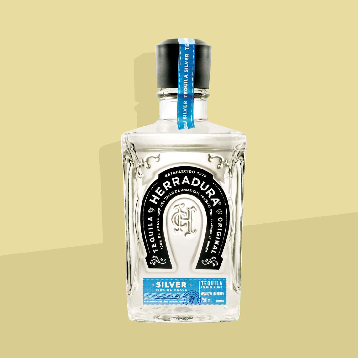 Herradura Silver Tequila Bottle Background