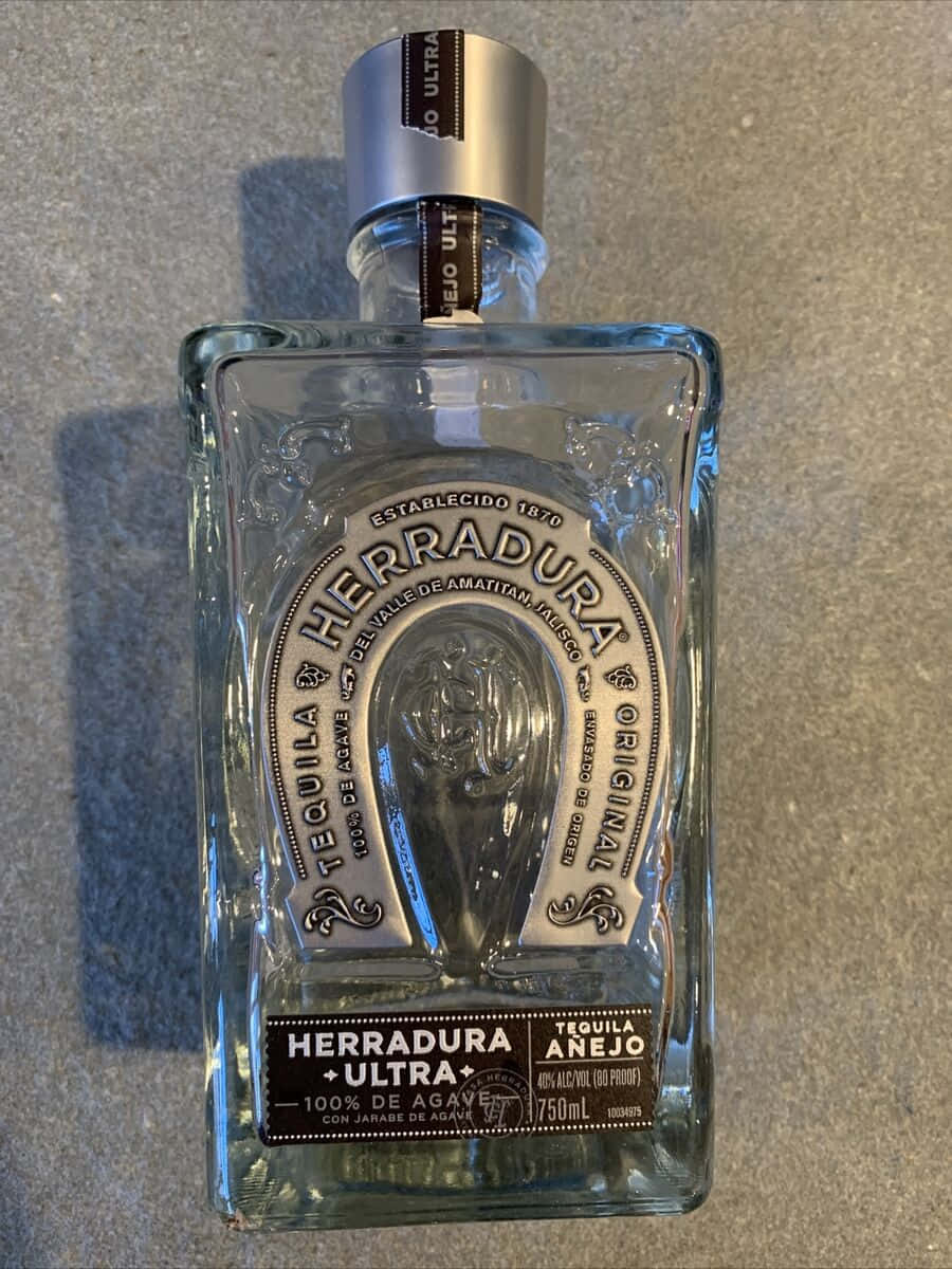 Herradura Ultra Anejo Tequila Bottle Background