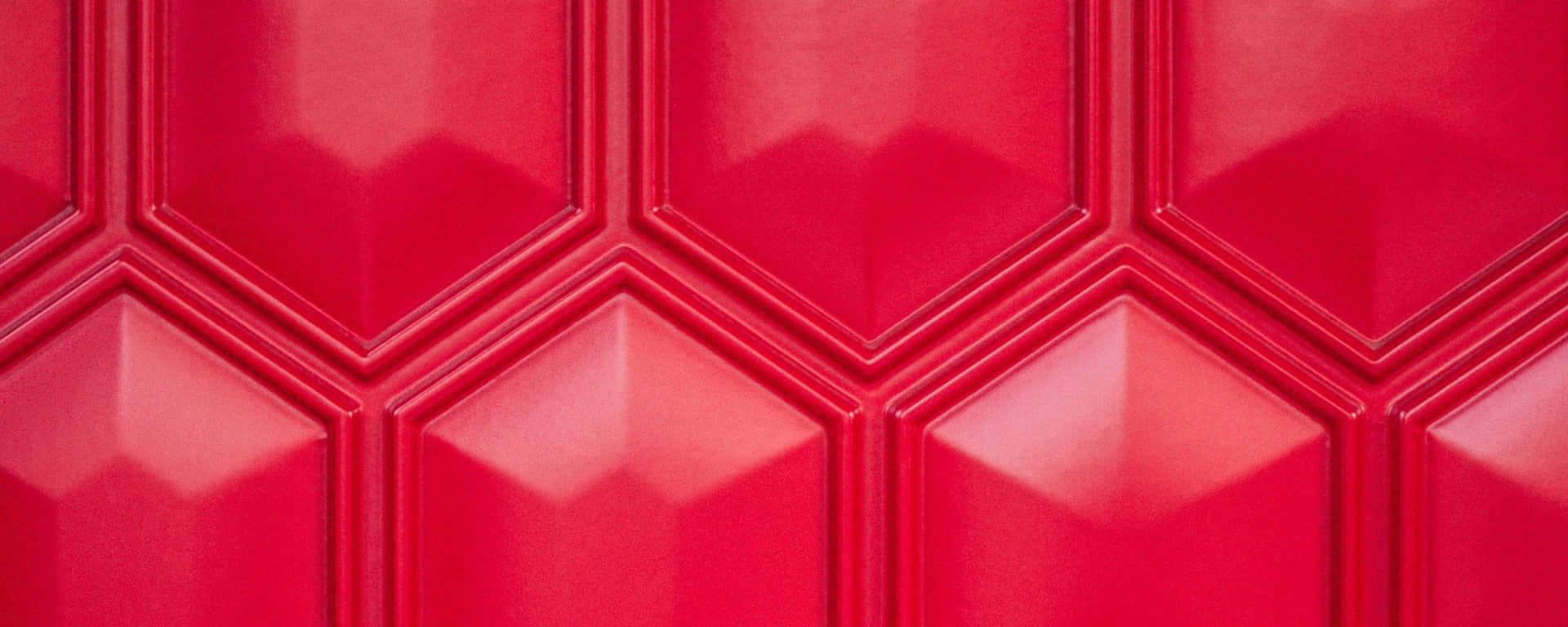 Hexagon Geometric Pattern Red Ultra Wide Hd Background