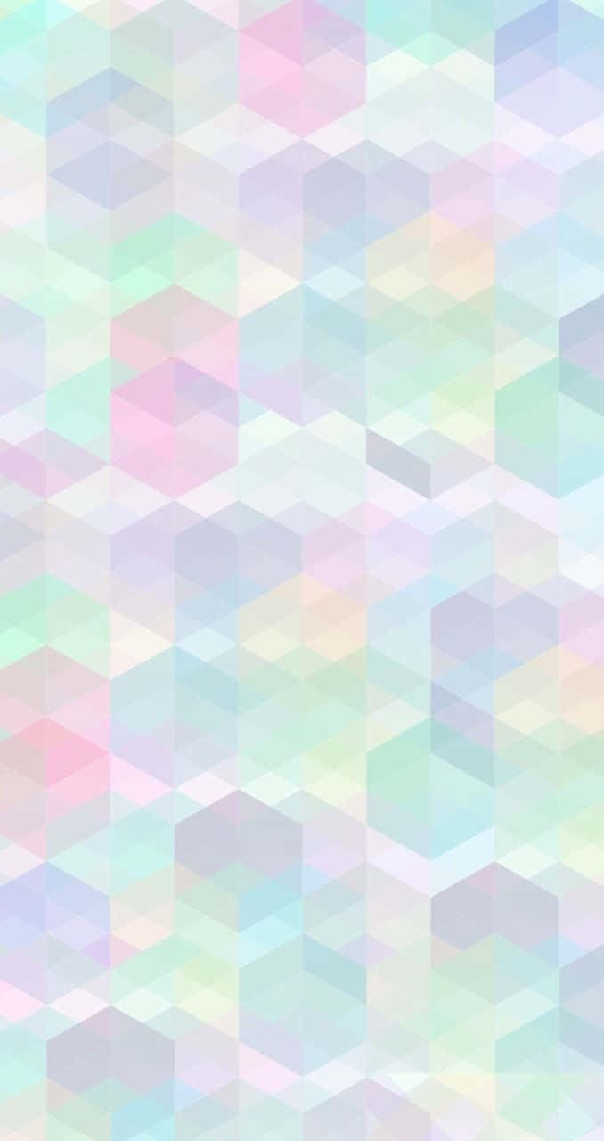 Hexagon Pattern With Light Aesthetic Colors