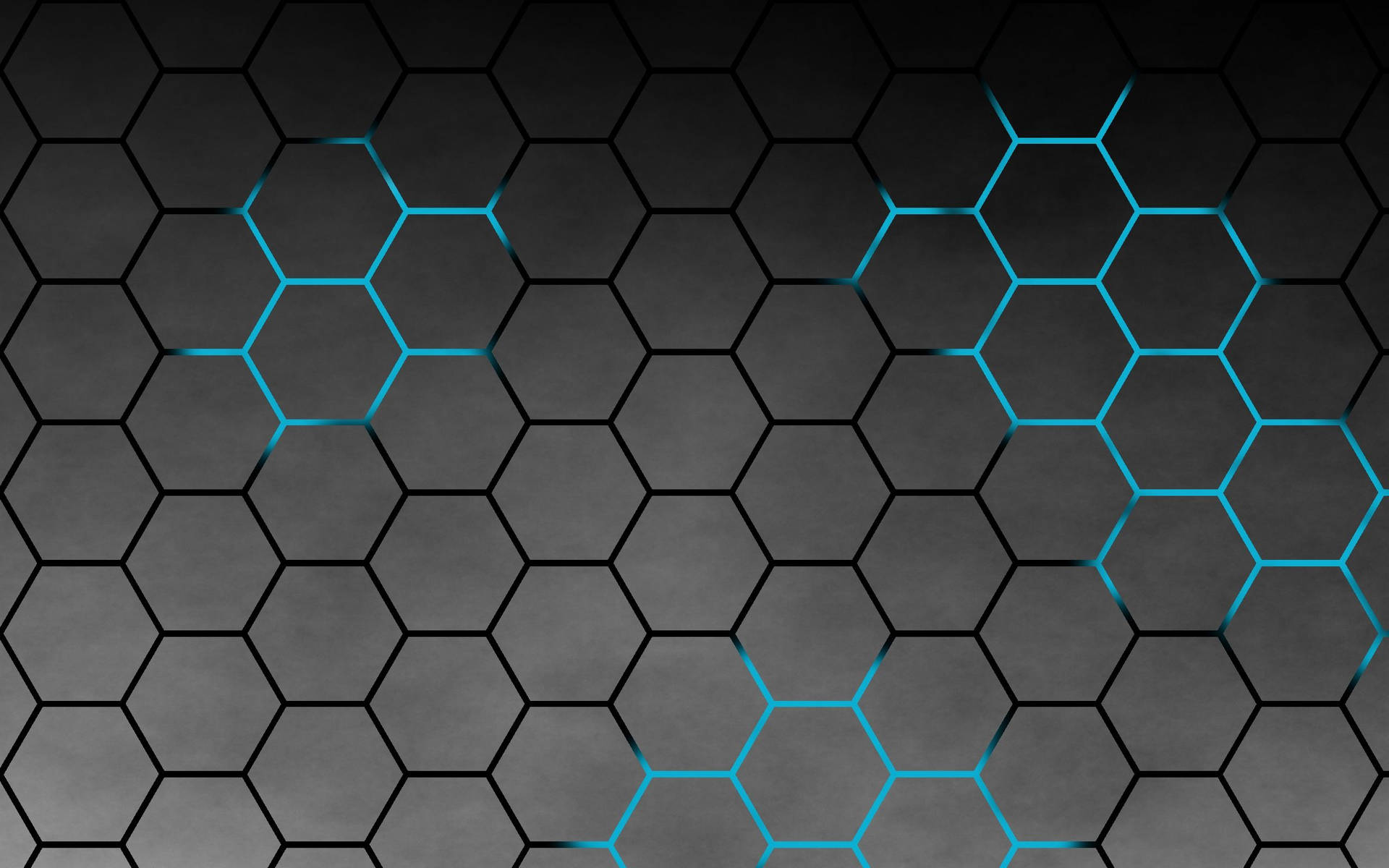Hexagonal Pattern With Cool Colors Background