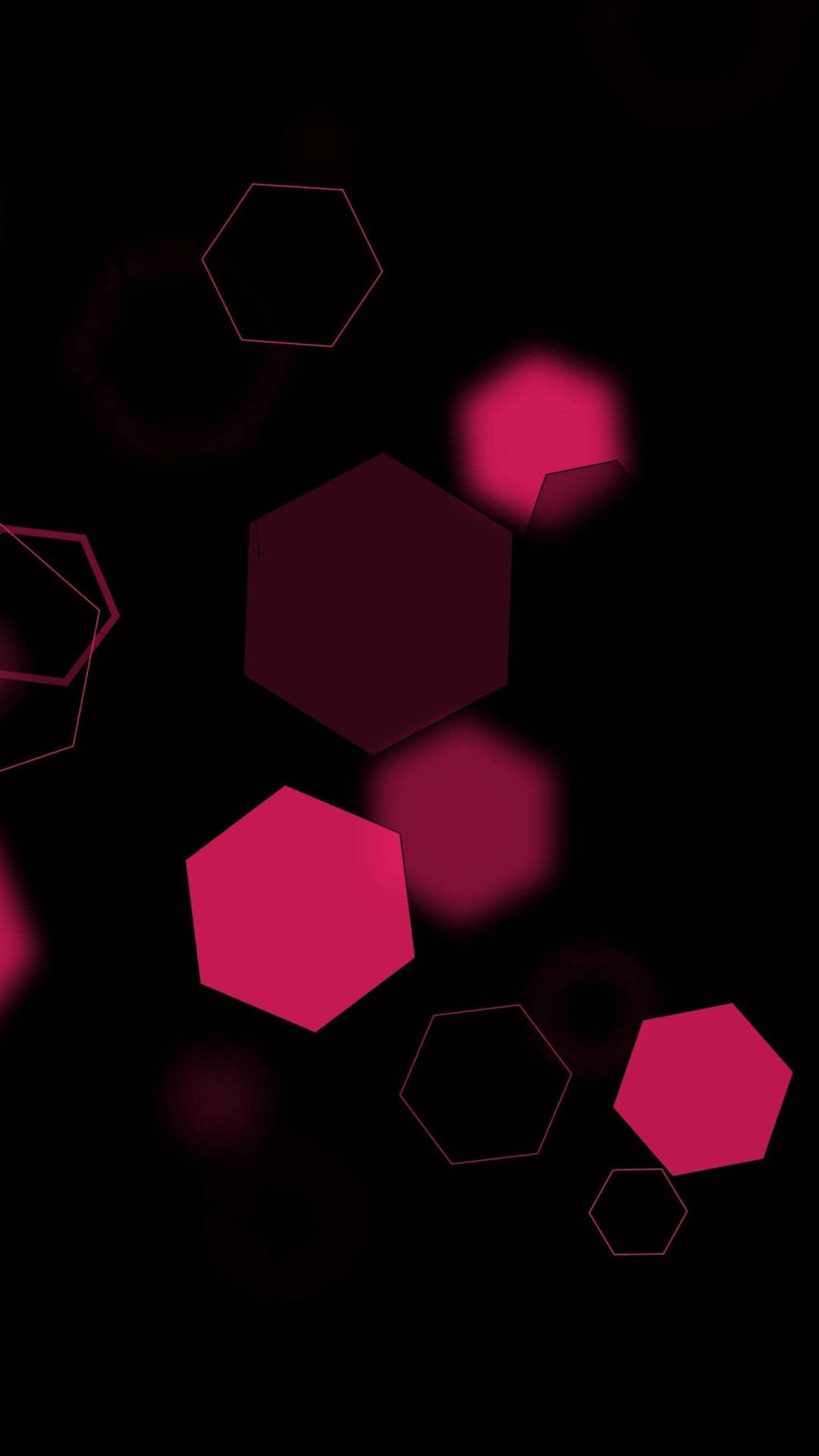 Hexagons Minimalist Phone Background