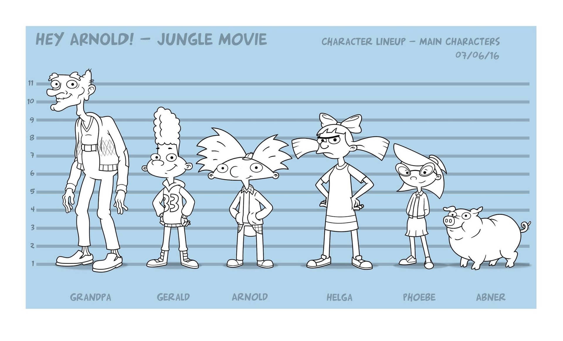 Hey Arnold Character Lineup