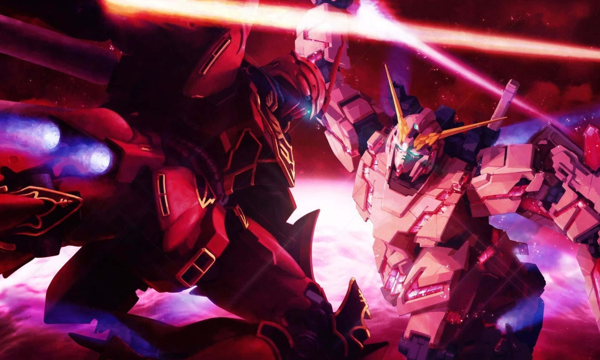 Hi-nu Gundam From The Gundam Unicorn Series In All Its Glory! Background