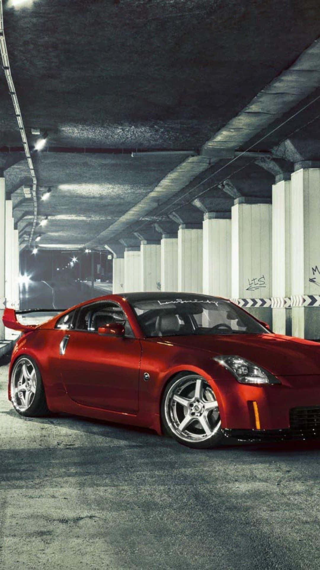 Hibiscus Red Nissan 350z Iphone Background
