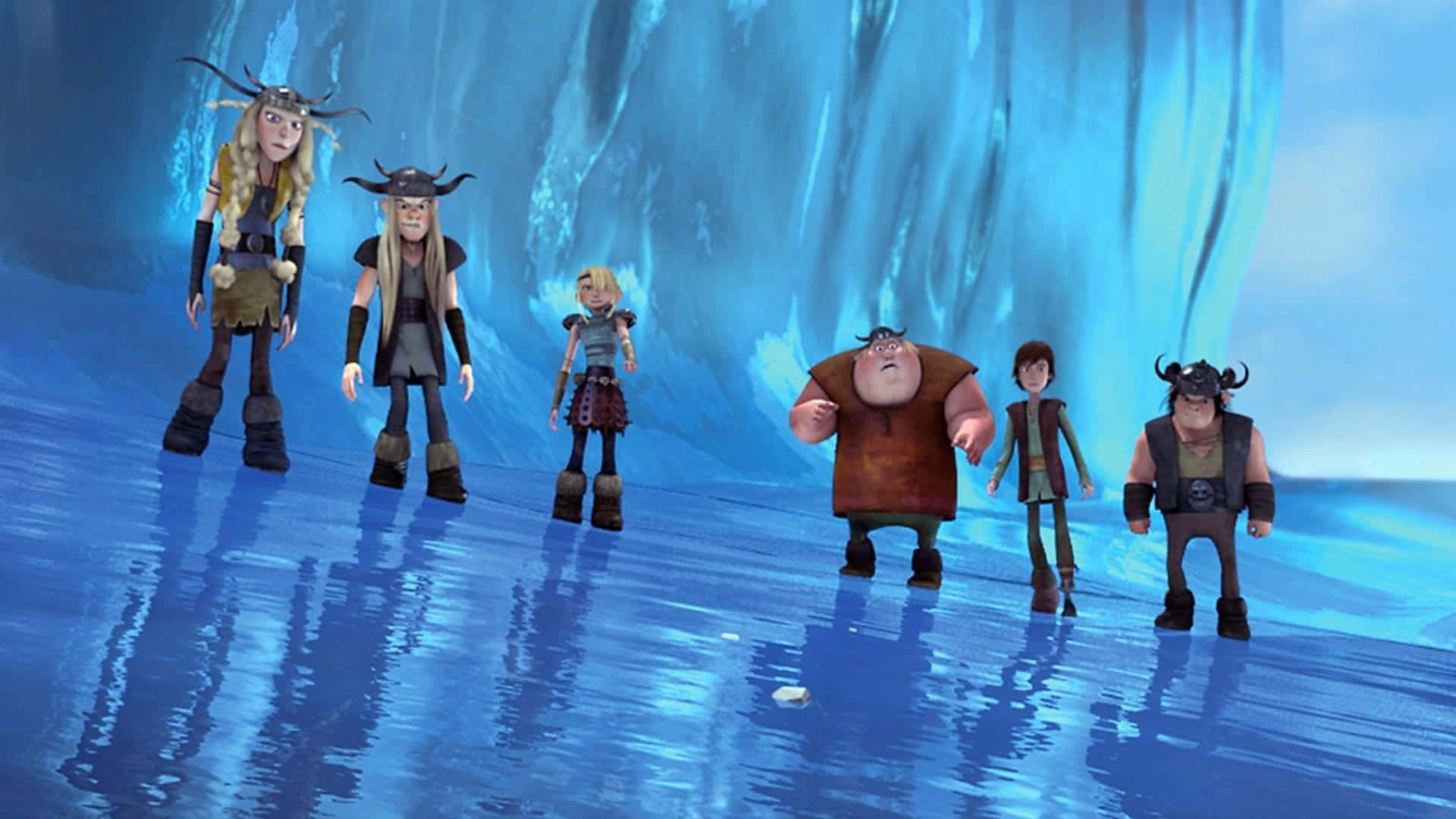 Hiccup And Friends From Dragons Riders Of Berk Background