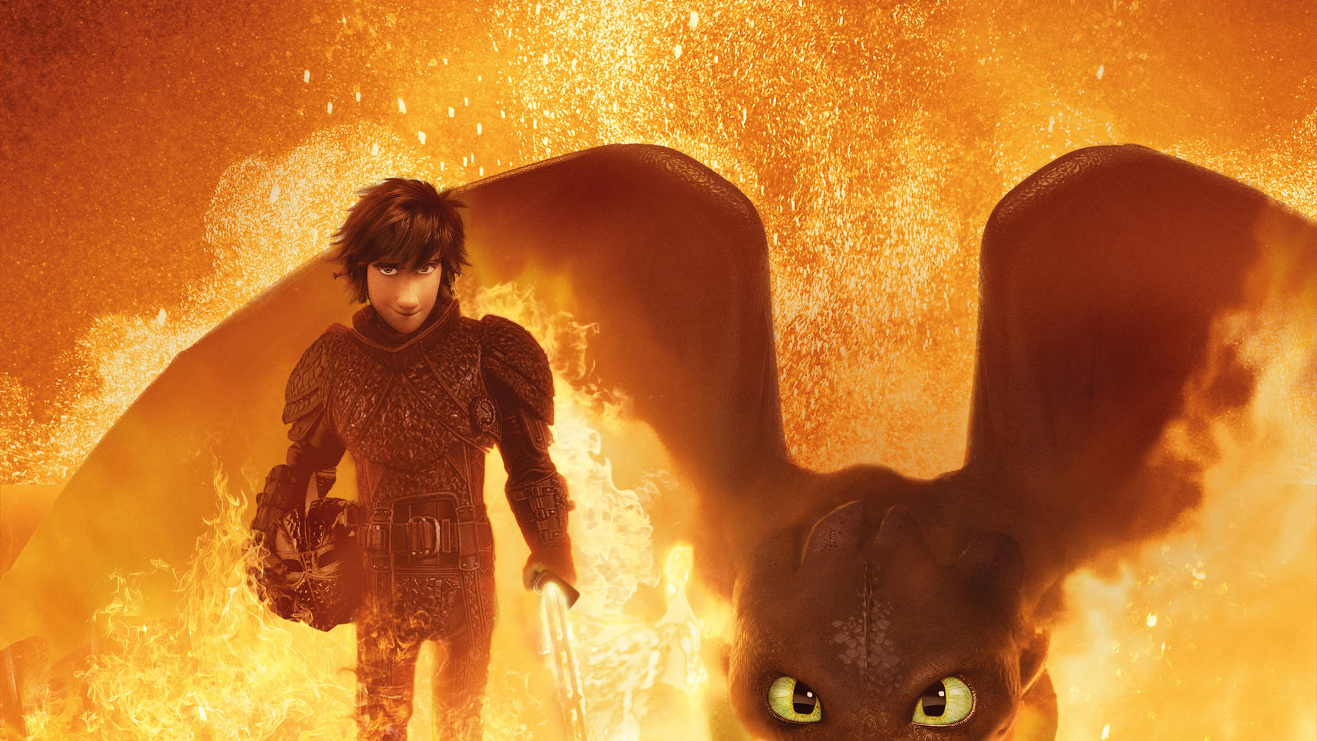 Hiccup And Toothless Movie Background