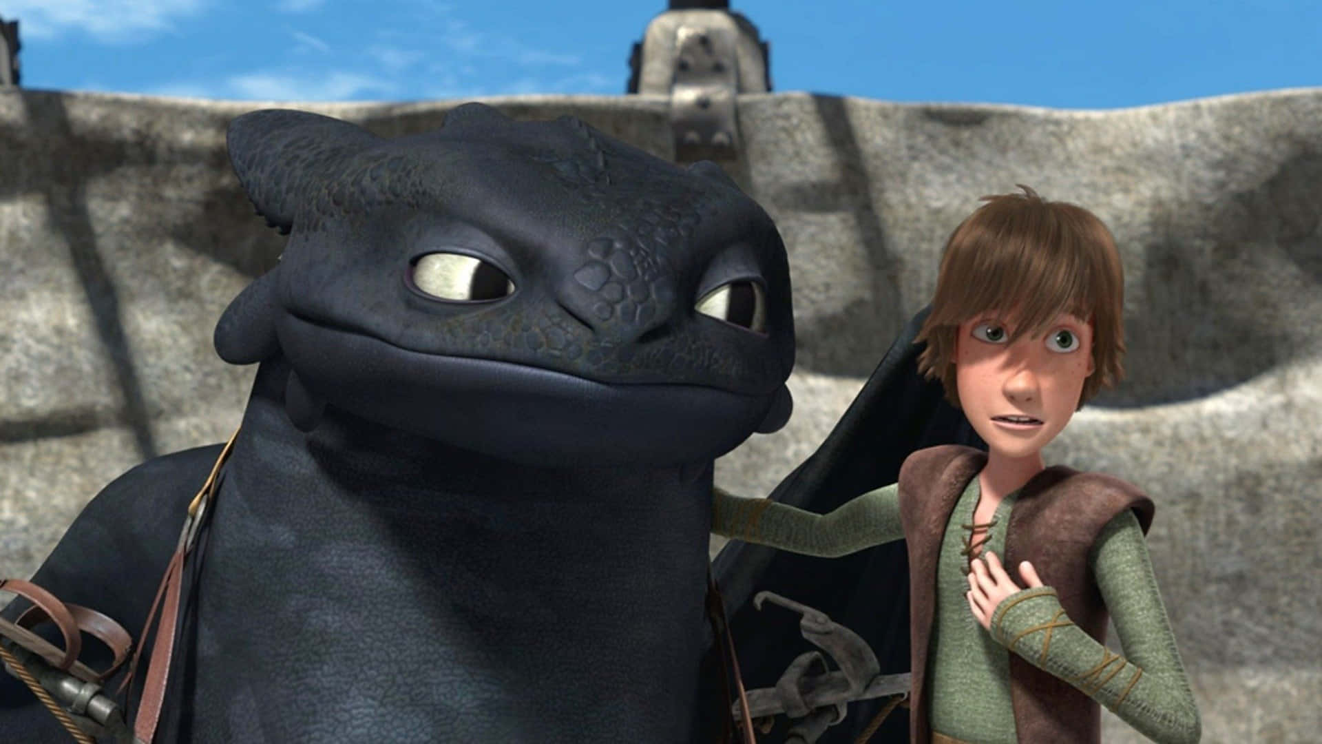 Hiccup Introducing Toothless In Dragons Riders Of Berk