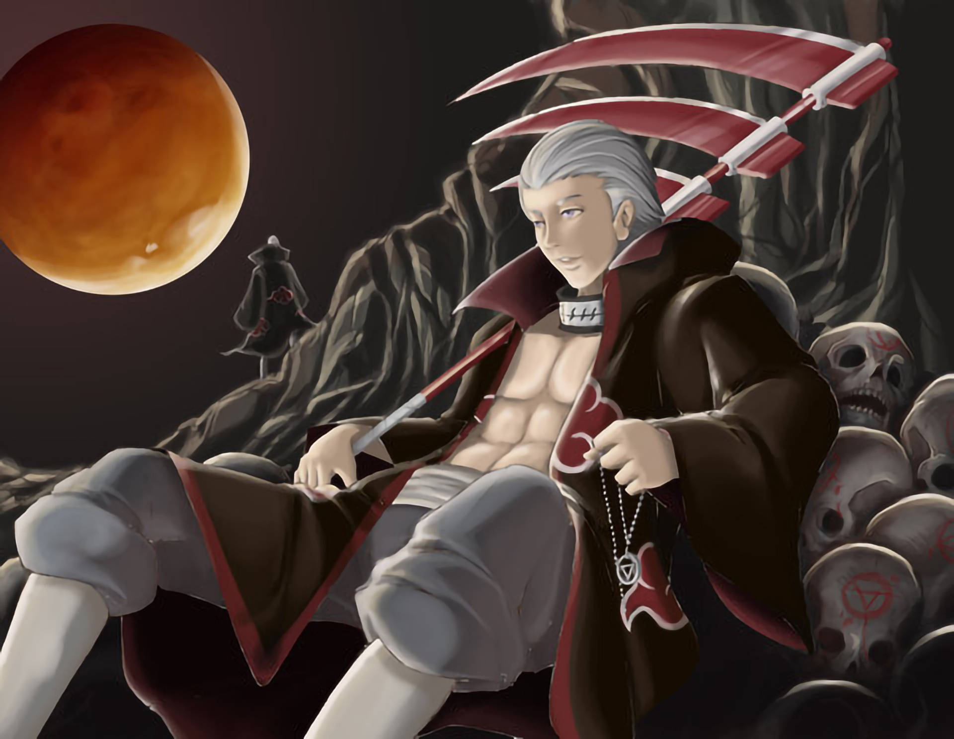 Hidan Akatsuki Bone Throne Background