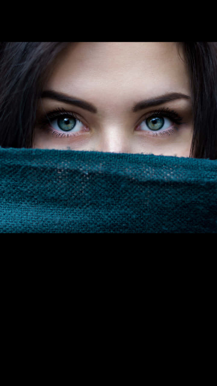 Hidden Eyes Woman Background