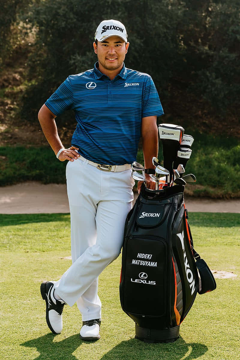 Hideki Matsuyama Golf Bag Background