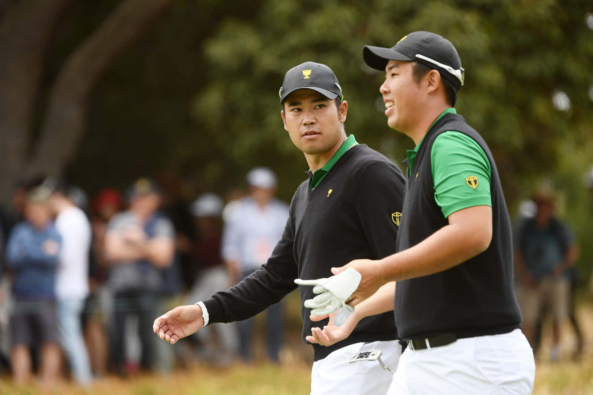 Hideki Matsuyama Of Japan And Byeong Hun An