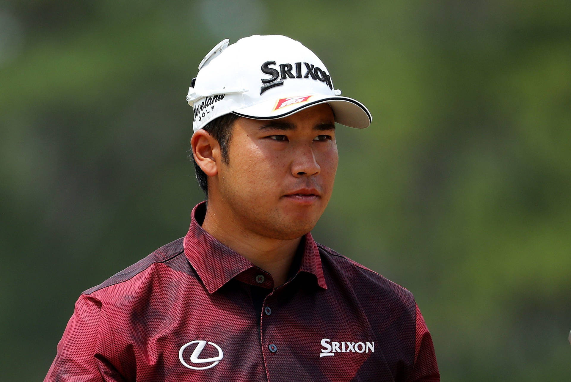 Hideki Matsuyama Serious Face Background