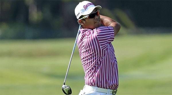 Hideki Matsuyama Stripes Shirt Background