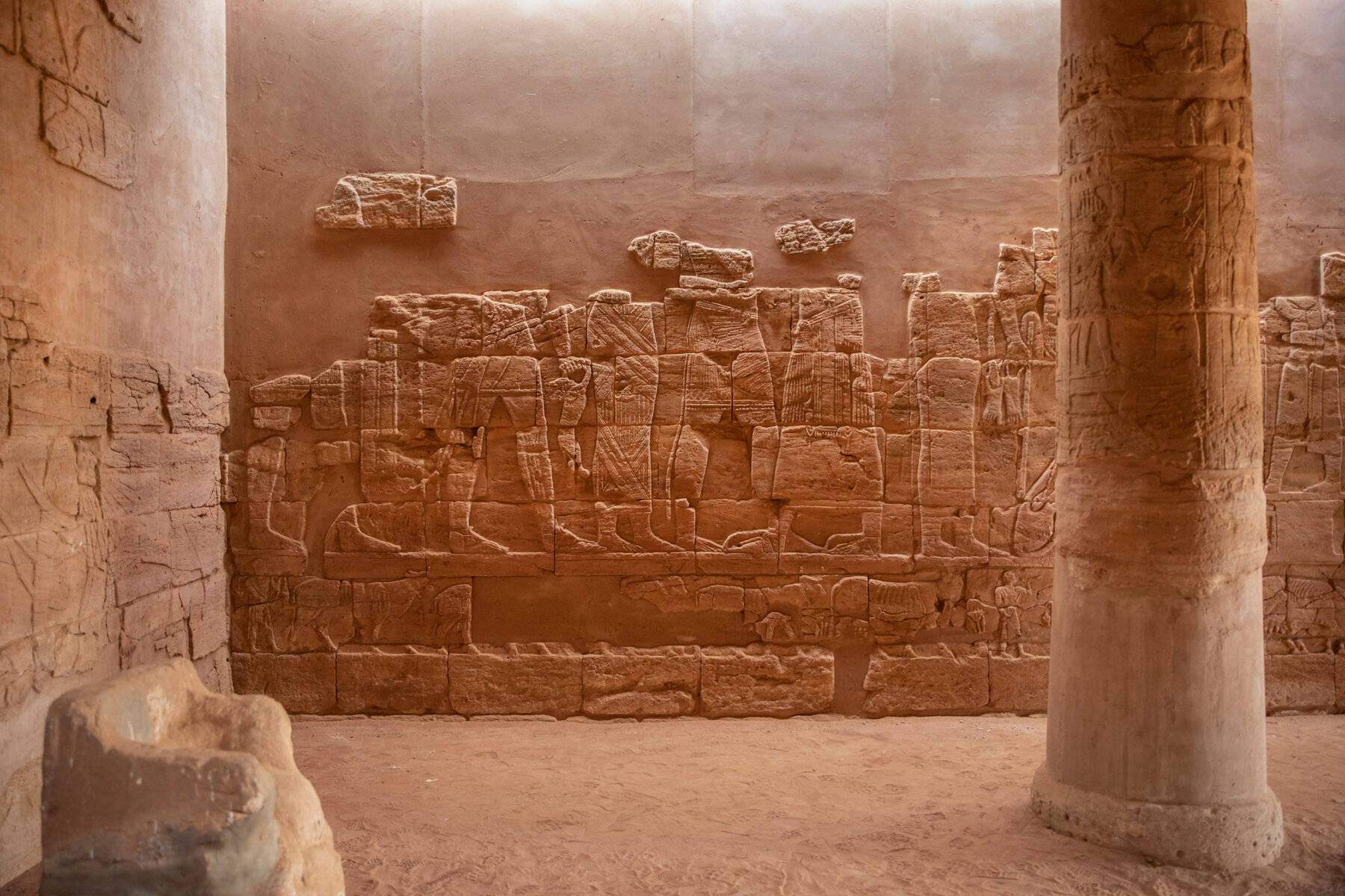 Hieroglyphics In Sudan Background
